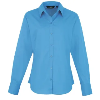 Premier - Bluse für Damen Langärmlig (Saphir)