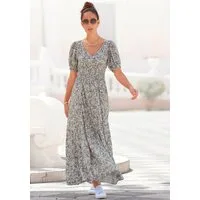 Vivance by Lascana Maxikleid mit Blümchendruck und V-Ausschnitt luftiges Sommerkleid, langes Webkleid, Druckkleid