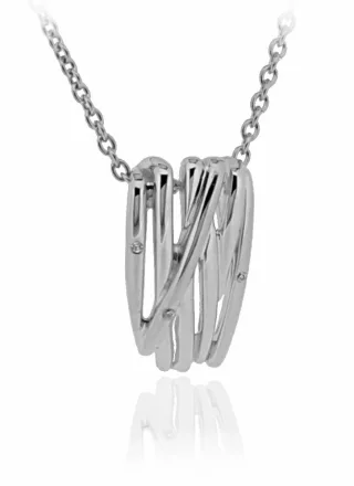 Orphelia Damen-Kette aus 925er Sterlingsilber mit Anhänger – Silber ZH-6038