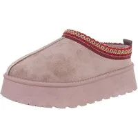 Ital-Design Die bequemen Plateau-Slipper Hausschuh (87475101) Flach Stiefeletten in Hellbraun