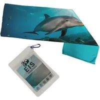 speecheese Sporthandtuch Delfin im Meer Eishandtuch XL für Meeresliebhaber