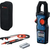 Strommesszange GMC 600-15 Professional, Messgerät blau/schwarz, 2x Batterien, Tasche