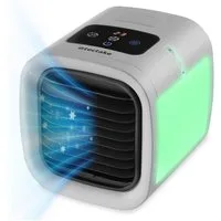 tectake Ventilatorkombigerät 3in1 Klimagerät Frosty in grau, Wassertank 250 ml, inkl. USB-Kabel, 5 Geschwindigkeits- und 2 Kühlstufen, Touch-Bedienfeld