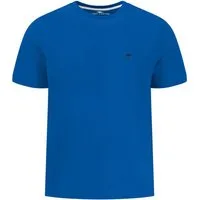 FYNCH-HATTON T-Shirt Sommershirt in unifarben, mit Logostickerei