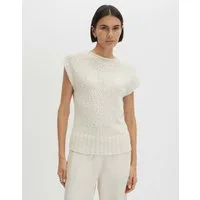 someday Pullunder Tulina aus Strick mit dezenter Struktur Breite Bündchen im modernen Preppy Look