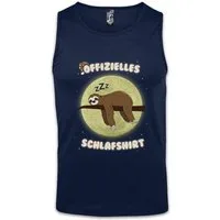 Urban Backwoods Tanktop Offizielles Schlafshirt Ärmelloses T-Shirt Schlaf Faultier Schlafen Ruhe Bett Geschenk Fun