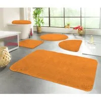 KiNZLER Badematte Chaozhou, Badvorleger, Badezimmer Teppich, Höhe 20 mm, rutschhemmend beschichtet, fußbodenheizungsgeeignet, Polyester, rechteckig, Badteppich, Uni Farben, weich, als rechteckig, rund & Set erhältlich