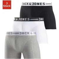 Jack & Jones Boxer Sense Trunks (Packung, 3-St., 3er-Pack) Baumwollmischung, elastisches Bündchen