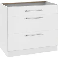 wiho Küchen Unterschrank Unna 90 cm breit, mit 2 großen Auszügen, ohne Arbeitsplatte