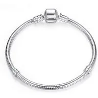 PANDACHARMS Charm-Armband aus 925er Sterling Silber, Länge 16-21cm