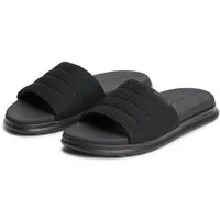 Tommy Hilfiger DUAL DENSITY TEXTILE POOL SLIDE Pantolette Sommerschuh, Poolslides mit modischer Ziersteppung