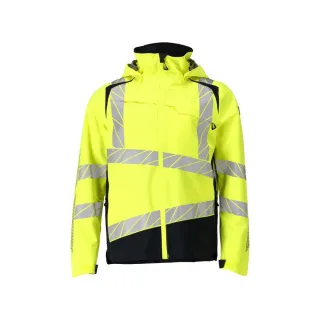 MASCOT Herren Hard Shell Jacke ACCELERATE SAFE Hi-vis Gelb / Schwarzblau 3XL - 19301-231-17010-3XL