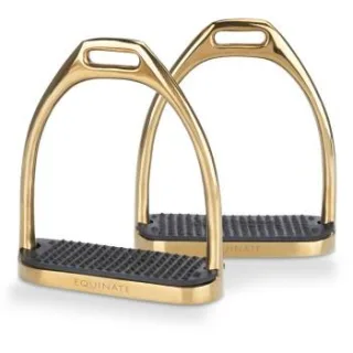 Equinate Steigbügel Luna gold 10 cm