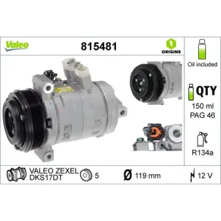 Valeo Klimakompressor Nissan Navara Pick-up D23 D23T 2.3 dCi