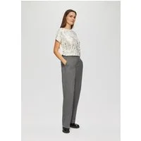 s.Oliver Chinos Hose Stoffhose mit Wide Leg und Bügelfalten