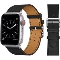 Widmann-Shop Smartwatch-Armband Apple Watch Armband Kunstleder 38-49mm Series 11 10 9 Ultra 8 7, atmungsaktives Kunstleder