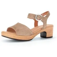 Gabor KRETA Sandalette, Blockabsatz, Sommerschuh, Riemchensandale in Komfortweite G (weit)