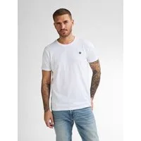 Petrol Industries Rundhalsshirt mit Logo Stickerei