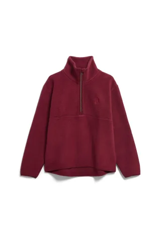 Armedangels - HAARLEENAA COTTON FLEECE velvet red - Gr. - M