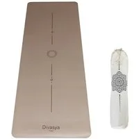 DIVASYA Yogamatte rutschfest, Naturkautschuk, japanische grip Oberfläche