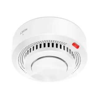Zigbe Smart Smoke Detector 20-30m² Coverage High-Sensitivity Alarm 85dB Loud Audio Visual Warning Voice Control Mobile R