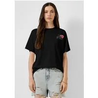 QS Kurzarmshirt T-Shirt Oversize-Shirt mit Rückenprint