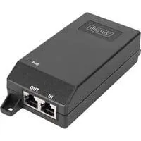 Gigabit Ethernet PoE+ Injektor, 802.3at 30 W, PoE-Injektor schwarz