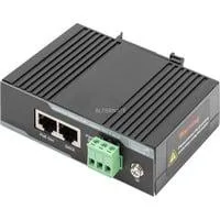 Industrieller G Ethernet PoE+ Injektor 60 W, PoE-Injektor grau