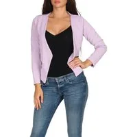 malito more than fashion Jackenblazer malito Damen Blazer ohne Kragen, Sakko im Basic Look, Kurzjacke mit Sweatblazer im Basic-Look