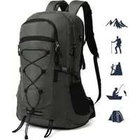 TAN.TOMI Wanderrucksack 45L Wanderrucksack Herren Damen, Wasserdicht Trekkingrucksack (inkl. Reflexstreifen, mit Federtasche, Geldbōrse und Laptopfach), Für Wandern, Radfahren, Klettern, Bergsteigen und Reisen Sport