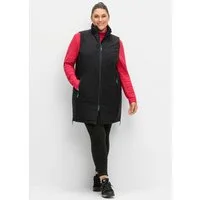 Sheego Trainingsjacke Longweste Ärmellos