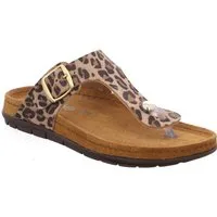 Rohde EASYS N°44 Zehentrenner Sommerschuh, Strandschuh mit Leo-Muster