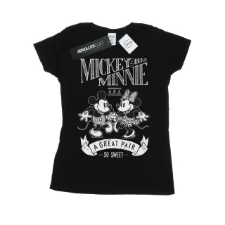 Disney - "Mickey And Minnie Mouse Great Pair" T-Shirt für Damen (Schwarz)