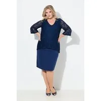 MIAMODA Partykleid Spitzenkleid blickdichtes Jersey-Unterkleid