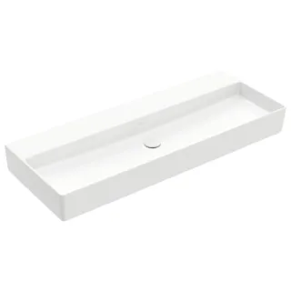 Villeroy & Boch Memento 2.0 Waschtisch 4A22C301 120 x 47 cm, weiß alpin, ohne Hahnloch, ohne Überlauf