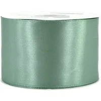 Creativery Satinband, Satinband 50mm x 25m Rolle Eukalyptus