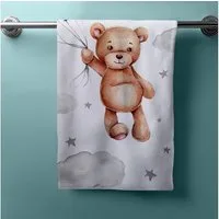 Jerry Fabrics Handtücher Duschtuch Strandtuch Badetuch Teddy mit Ballon 70 x 140 cm, (1 Duschtuch, 1-St), Langlebig