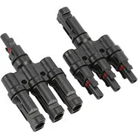 enjoy solar Wechselrichter Solarstecker Stecker+Buchse/ Y-Verteiler/3/4Fach mit Kabelverlängerung, (Max. 30A, -40°bis 85° C, Max. Spannung: 1000 V), IP67 Kabelstecker Solarstecker männ.-/weiblich für 4mm²/ 6mm²/10mm²