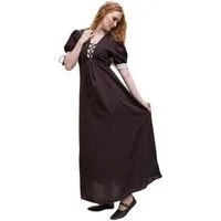 Leonardo Carbone Burgfräulein-Kostüm Sommerkleid "Denise" mit Mieder, kunstvolle Schnürung, V-Ausschnitt