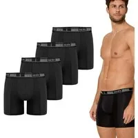 Nur Die Langer Boxer Long Boxer Cotton Active (4-St) Männer Multipack Mehrpack