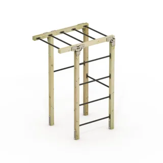 Outdoor Fitnessgerät FIT Base 415 - Professionelle Klimmzugstange für Garten Training - Massivholz Gym Anlage - Kraftsport Station - Wickey