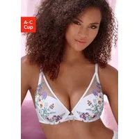 LASCANA Push-up-BH Maria Edle Stickerei-Spitze, BH mit Bügel und Schale, High-Apex-Schnitt