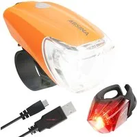 greate. Fahrradbeleuchtung LED Fahrradlicht Set USB aufladbar - Fahrradbeleuchtung für Kinder