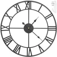 Ruhhy Wanduhr Retro Uhr Wanduhr 3D (Großer Durchmesser 47 cm)