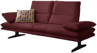 W.SCHILLIG 2,5-Sitzer "broadway, Designsofa mit tollem Sitzkomfort" Sitztiefenverstellung, Kopfteil- & Seitenteilverstellung, Breite 216cm