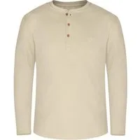 normani Langarmshirt Herren Langarm Shirt aus Bio-Baumwolle Neuville Basic Henley Shirt für Männer GOTS-zertifiziert