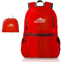 Intirilife Tagesrucksack (Faltbarer Rucksack Ultraleicht in Rot, 1-tlg), 36L Unisex Wanderrucksack Wasserdicht
