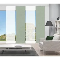 Vision S Schiebegardine PIVE 4er SET (4 St), Paneelwagen, halbtransparent, Schiebevorhang Digidruck 4er Set PIVE