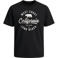 Neverless Oversize-Shirt Herren T-Shirt - California Bear - Printshirt Oversized Relaxed Fit mit Print