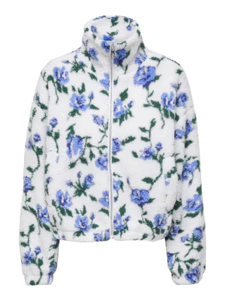 ONLY - ONLTHEA TEDDY AOP JACKET CC OTW Cloud Dancer - Gr. - M